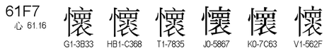 U+61F7
